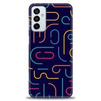 Samsung Galaxy M13 Kılıf HD Baskılı Kılıf - Renkli Çubuklar + Tam Ekran Koruyucu