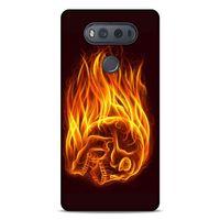 Lopard LG K61 Uyumlu Kılıf FireX (50) Shockproof Kılıf İskelet Kafa