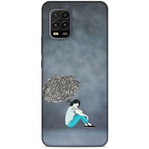 Xiaomi Mi 10 Lite Kılıf Depresyon (5) Koruma Kabı Fuşya