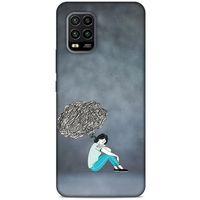 Xiaomi Mi 10 Lite Kılıf Depresyon (5) Koruma Kabı Fuşya