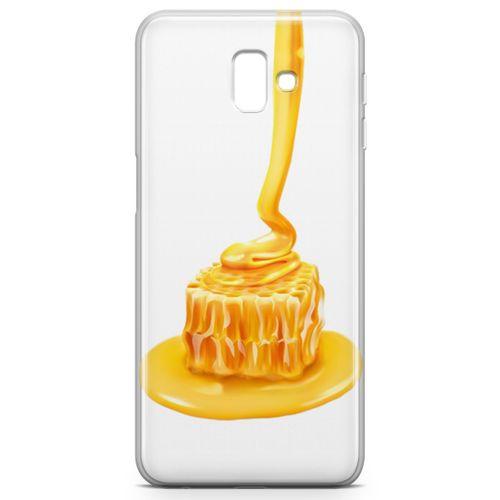 Samsung Galaxy J6 Plus Kılıf Balparmak Karamel Arka Kapak Koruma Desenli Full Koruyucu