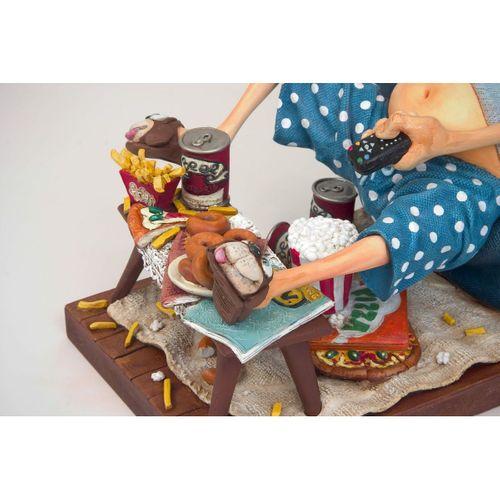 Forchino TV İzleyici Büyük-The Couch Potato-Sertifikalı Özel Koleksiyon-38*23*20 CM-FO85506