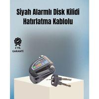 Motosiklet Ve Bisiklet İçin 6mm Pinli Alarmlı Disk Kilidi