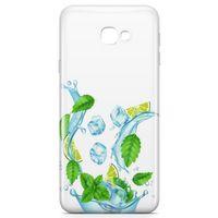 Samsung Galaxy J4 Plus Kılıf Nane Limon Buz Arka Kapak Koruma Desenli Full Koruyucu
