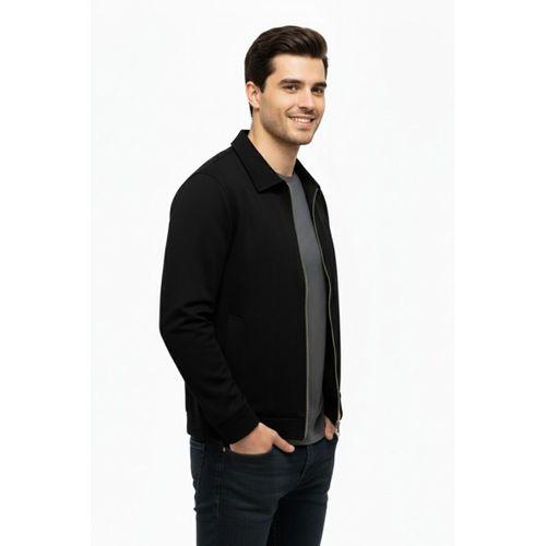 Erkek Siyah Regular Fit Mevsimlik Süet Spor Mont8091 BGL-ST05013