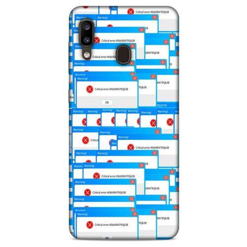 Retro (48) Desen Bumper Kılıf Renkli Samsung Galaxy A20 Kılıf