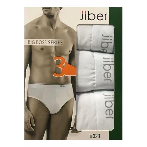 323 Erkek Likralı Slip 3'lü - Beyaz