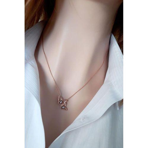 Çıtır Kelebekler Kolye _rose