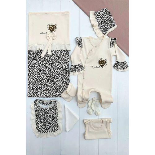 Leopar Desenli 8li Set Yeni Doğan