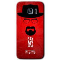 MRCİLETİSİM MRCİLETİSİM Samsung Galaxy S7 Edge Kılıf HD Desen Baskılı Arka Kapak + Temperli Cam - Say My Name