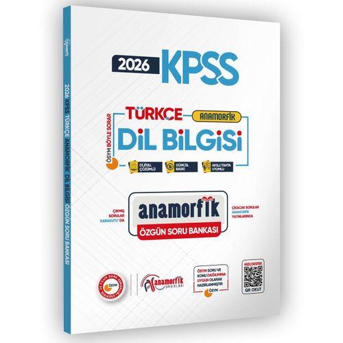 2026 KPSS Türkçe Asimetrik Dil Bilgisi Özgün Soru Bankası Dijital Çözümlü Anamorfik Yayınları