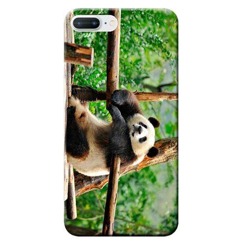 iPhone 8 Plus Kılıf Miskin Panda Baskılı Esnek TPU Silikon