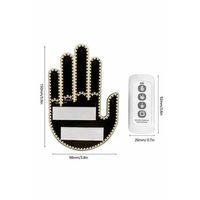 El Orta Parmak Led Kumandalı Araç İçi Reflektör Arka Cam El Simgesi