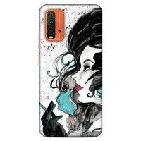 Lopard Xiaomi Redmi 9T Uyumlu Kılıf Sürreal Yüzler ♀ (24) Darbe Emici Kılıf Desenli