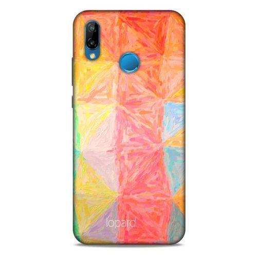Huawei P20 Lite Kılıf Pastel Renkler (26) Tpu Silikon Kılıf Sarı Kırmızı