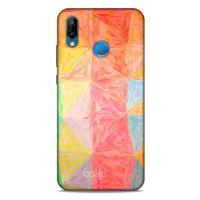 Huawei P20 Lite Kılıf Pastel Renkler (26) Tpu Silikon Kılıf Sarı Kırmızı