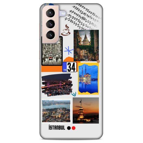Lopard Samsung Galaxy S21 Plus Uyumlu Kılıf Şehirli ※ (34) İstanbul Slim Armor Kılıf