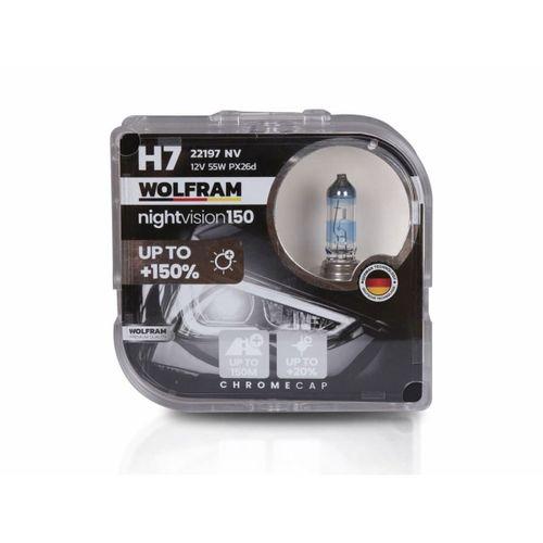 Wolfram H7 Ampul NV +%150 Fazla Işık ve %20 Beyaz Işık 12V 55W