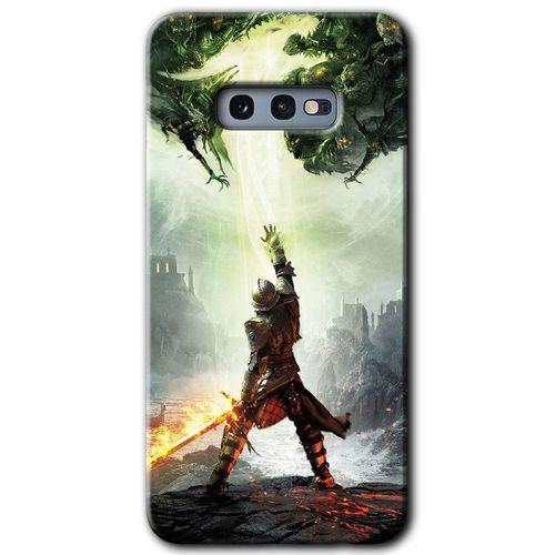 Galaxy S10e Kılıf HD Desen Baskılı Arka Kapak - Dragon Hunter
