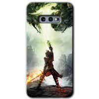 Galaxy S10e Kılıf HD Desen Baskılı Arka Kapak - Dragon Hunter