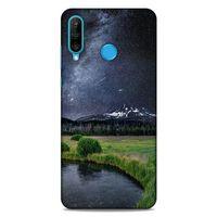 Lopard Huawei P30 Lite Uyumlu Kılıf Gece'S (44) Tough Armor Kılıf Siyah Gece