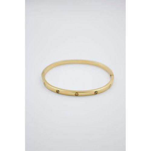 CRT Model Taşlı İnce  Bilezik - Altın