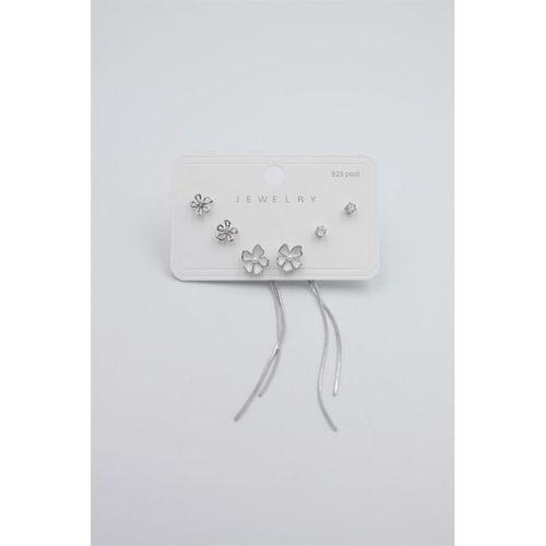 Çoklu Set Küpe - Gümüş