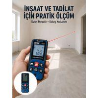 Dijital Lazer Mesafe Ölçüm Cihazı İnşaat Ve Ev Kullanımı Yeni Nesil