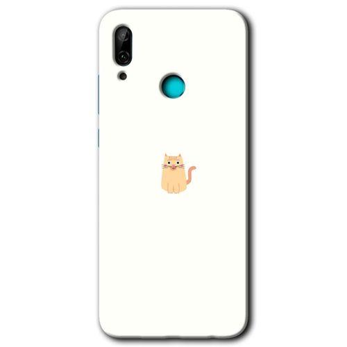 Huawei P smart 2019 Kılıf HD Desen Baskılı Arka Kapak + Temperli Cam - Cat Minimalism