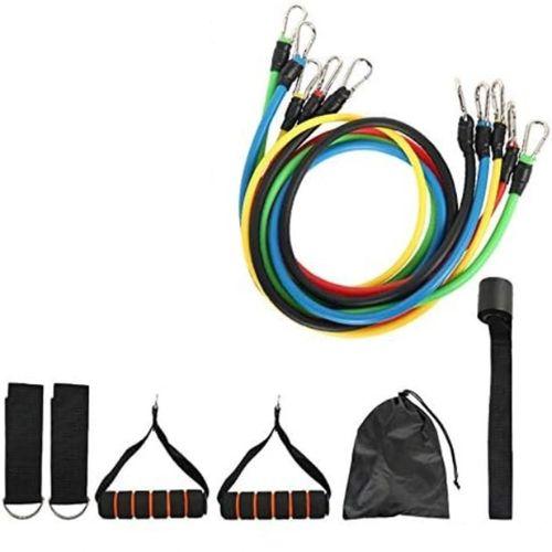 11 Parça Çok Fonksiyonlu Spor Egzersiz Bandı Seti