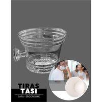 Zhltools Siyah Tasarım Saplı Traş Kasesi