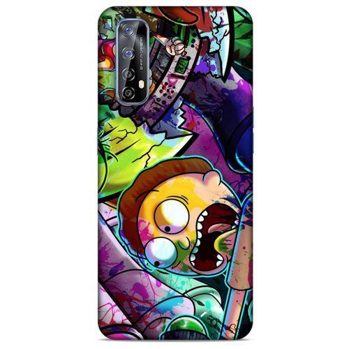 Realme 7 Uyumlu Kılıf Rick And Morty (41) Tank Kılıf Story Train Rick