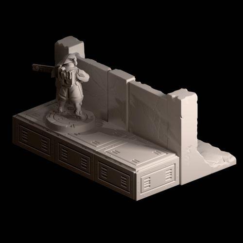 Masaüstü Oyunları İçin Beton Bariyer (Bu ürün Sadece Plastik parçadır - Almadan Önce Soru Sorabilirsiniz)