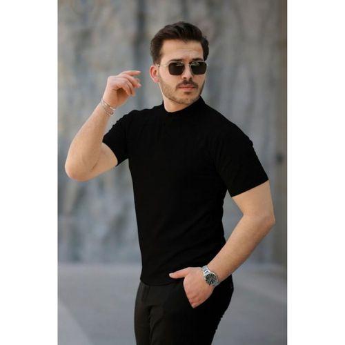 Erkek Kısa Kollu Hakim Yaka önü Düğmeli Viskon Bluz