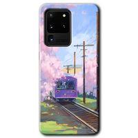 Samsung Galaxy S20 Ultra HD Baskılı Kılıf + 9D Tam Ekran Koruyucu - Rails Paint