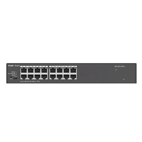 RUIJIE REYEE RG-ES116G-L 16 PORT GIGABIT METAL KASA RACKMOUNT SWITCH