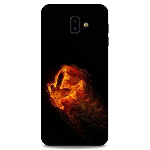 Lopard Samsung Galaxy J6 Plus Uyumlu Kılıf FireX (30) Silicone Case Ateş Kartal