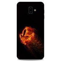 Lopard Samsung Galaxy J6 Plus Uyumlu Kılıf FireX (30) Silicone Case Ateş Kartal