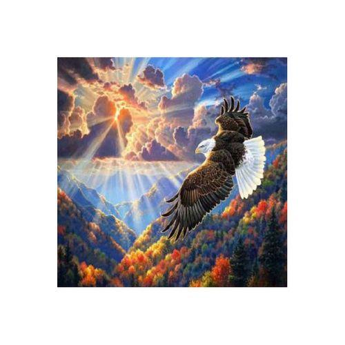 Canvas Kartal Sayılarla Boyama Seti  Rulo 50 x 65 cm