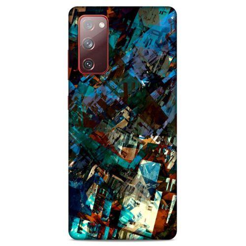 Lopard Samsung Galaxy S20 Fe Uyumlu Kılıf Soyut Sanat (36) Desenli Glitter Kılıf