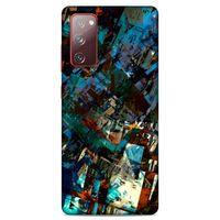 Lopard Samsung Galaxy S20 Fe Uyumlu Kılıf Soyut Sanat (36) Desenli Glitter Kılıf