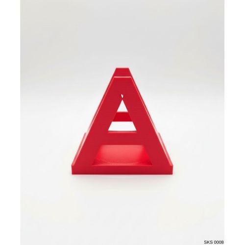 Kırmızı A Harf Seklinde Mini Dekoratif Saksi Ismine Ozel Bas Harf Tasarim 75 Cm Masa Ustu Ofis Dekoru