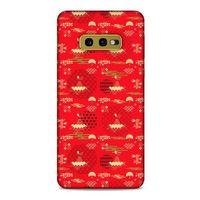 Samsung Galaxy S10e Kılıf Japonya (1) Kılıfı Sarı Kırmızı