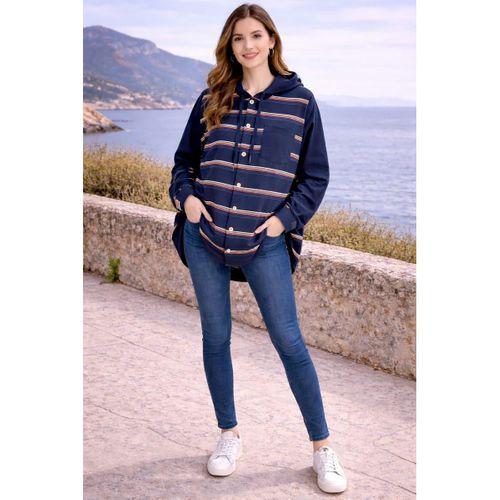 ALEXANDERGARDI KAPÜŞONLU DÜĞMELİ SWEATSHİRT (UN-61401)