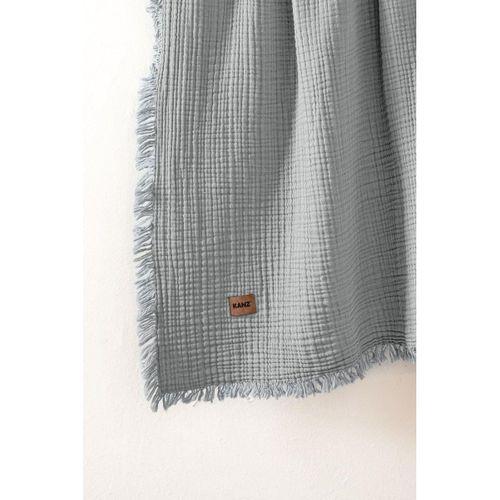 Kanz Bebek 4 Kat Müslin Örtü Knz-027 Gri