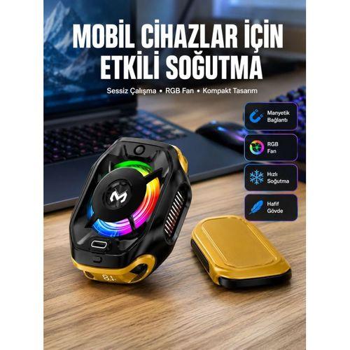 Manyetik Montajlı Dijital Ekranlı Telefon Soğutucu Yeni Nesil