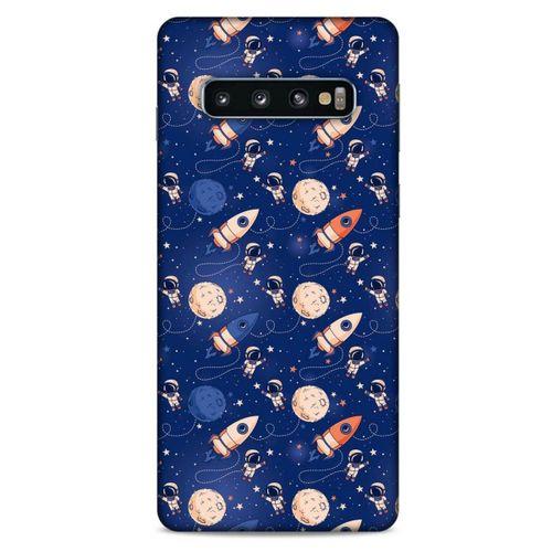 Samsung Galaxy S10 Uyumlu Kılıf Mavi Delisi (30) Silicone Case Galaksi