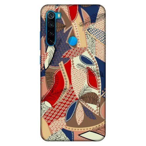 Lopard Xiaomi Redmi Note 8 Uyumlu Kılıf Soyut Sanat (41) Baskılı Tank Kılıf