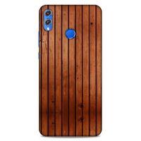 Lopard Huawei Honor 8x Uyumlu Kılıf Wood'X (12) Koruyucu Silikon Desenli