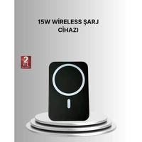 360° Döner Başlıklı Magsafe Araç Telefon Tutucu 15w Güvenli Kablosuz Şarj